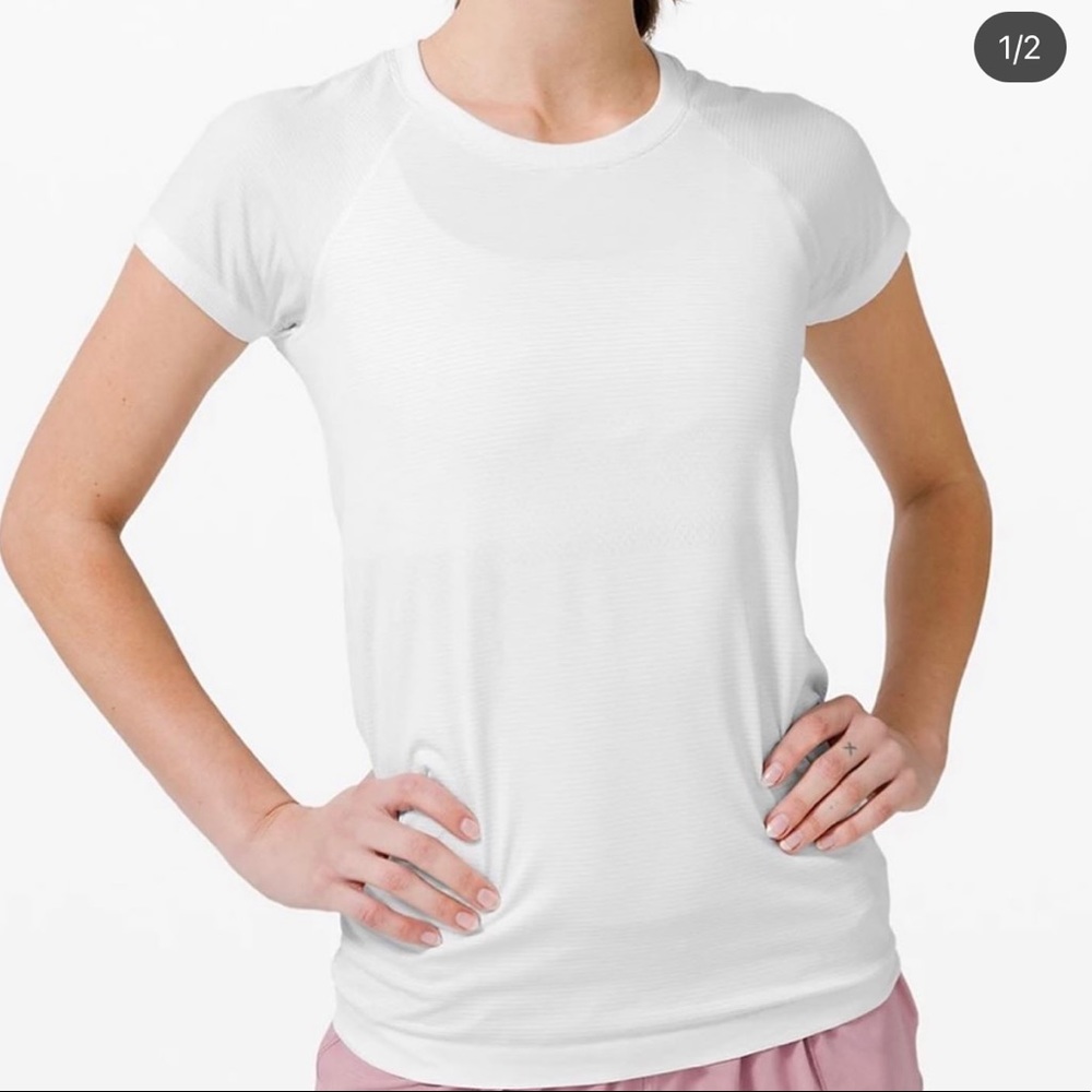 Lululemon White Swiftly Tech Top